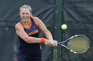 Gabriela Knutson and Syracuse fell to top-seeded Florida, 4-0, to end SU's best season ever.