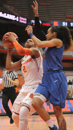 Senior guard Elashier Hall has started all but one game over her past two seasons with Syracuse.