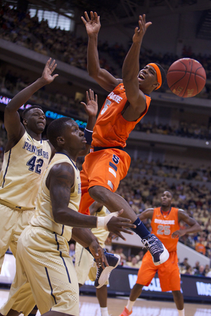 Syracuse small forward C.J. Fair played the full game for the fourth consecutive outing. Fair led the Orange with 20 points on Saturday.