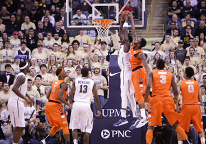 Rakeem Christmas stayed out of foul trouble in No. 1 Syracuse's 58-56 win over No. 25 Pittsburgh on Wednesday night. He picked up his fourth foul with 4.4 seconds to go and was a force down low. 