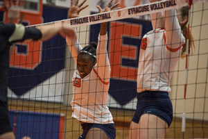 Santita Ebangwese helped spark Syracuse's five-set win over Wake Forest on Friday night.