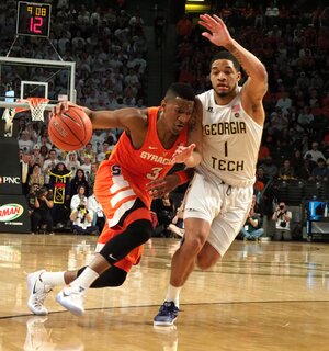 Andrew White struggled again from the 3-point arc, and he couldn't do anything else to help his team over the hump. 