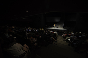 The plays performed were written by 12 students ranging from middle schoolers to high school seniors. The auditorium was mainly filled by the students' family members.