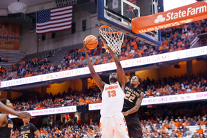 Paschal Chukwu shot a perfect 6-for-6 from the field en route to a double double. He also added a putback dunk.