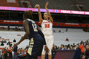 Miranda Drummond, pictured against Pittsburgh, has averaged 9.38 points since scoring 38 against Florida State.