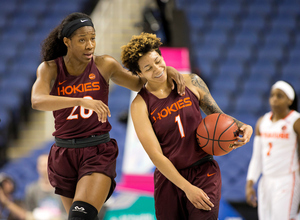 Taylor Emery (right) scored a game-high 28 points. 