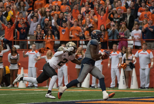 Ravian Pierce, pictured last season, didn't suit up for Syracuse on Saturday in the Carrier Dome. 