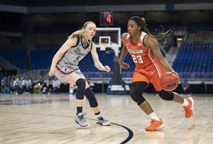 Kiara Lewis led the Orange in points and minutes per game this season.