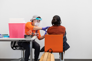 SU has been administering vaccines through the Barnes Center at The Arch.