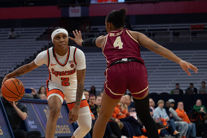 Dyaisha Fair drained a program-record nine 3-pointers during Syracuse's regular-season win over Florida State on Jan. 18.