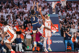 Markus Burton's 22-point first half helped Notre Dame get out to an early lead. But he stalled in the second, leading to SU's comeback win.