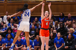 Sophie Burrows scored 13 points versus Duke Sunday, one of just two Syracuse players to score over six points in the game.