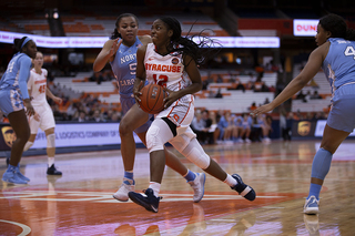 Kiara Lewis struggled shooting, only making 25 percent of her shots. 